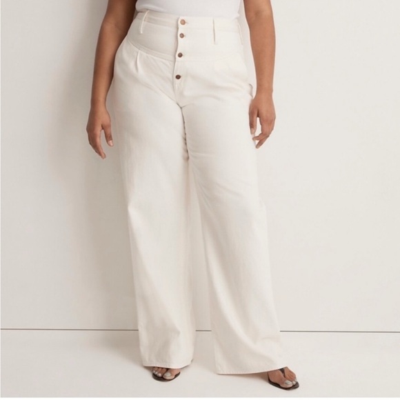 Madewell High Waisted Paperbag Trouser Bells - Picture 1 of 4